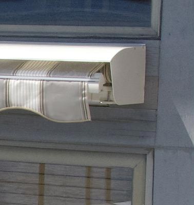 awning hood closeup