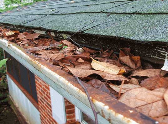 Image of a gutter