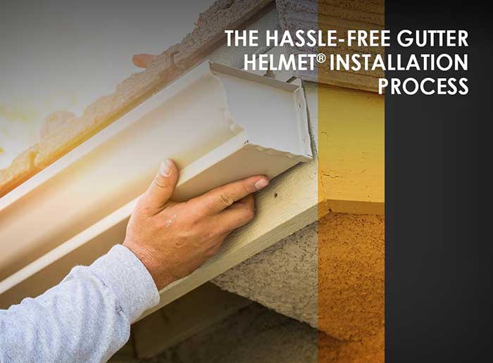 Gutter helmet installation