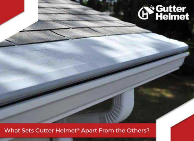 Gutter helmet of a house