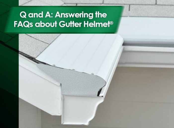 Gutter installs on roof