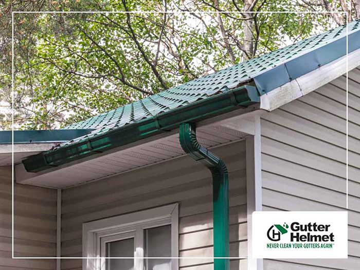 Newly installed gutter